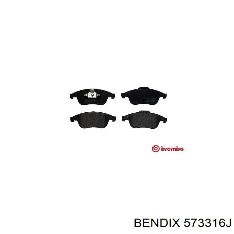 573316J Jurid/Bendix Передні гальмівні колодки