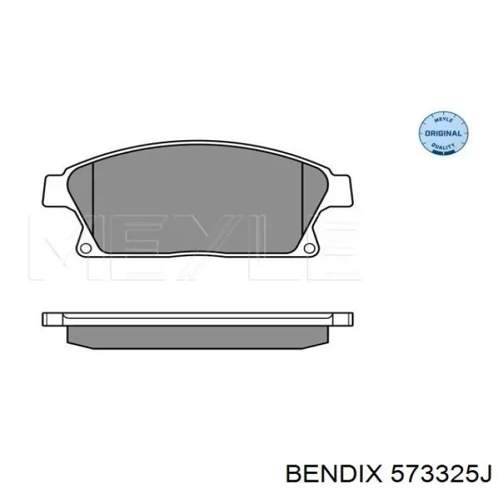 573325J Jurid/Bendix Передні гальмівні колодки