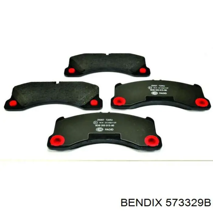 573329B Jurid/Bendix колодки гальмівні передні, дискові