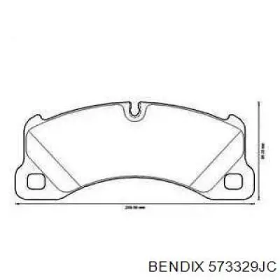 Купити 573329JC Jurid/Bendix Колодки гальмівні передні, дискові