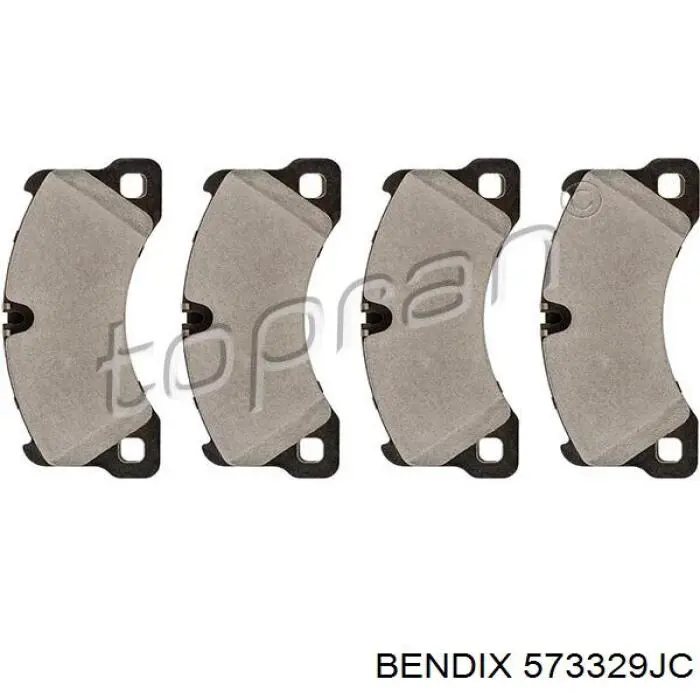 Передні тормозні колодки 573329JC Jurid/Bendix
