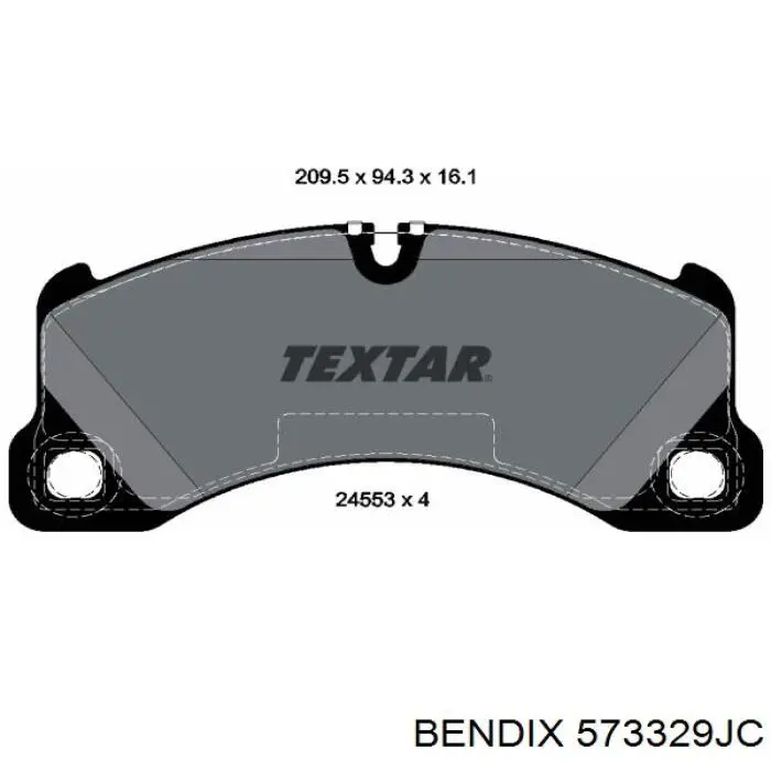 573329JC Jurid/Bendix Передні гальмівні колодки