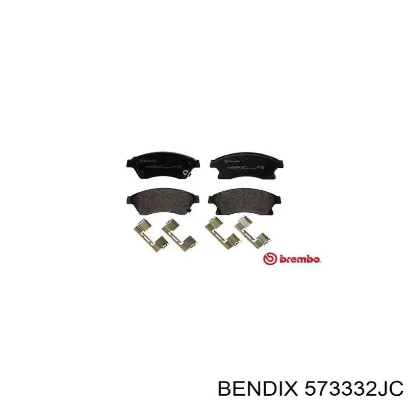 Купити 573332JC Jurid/Bendix Колодки гальмівні передні, дискові