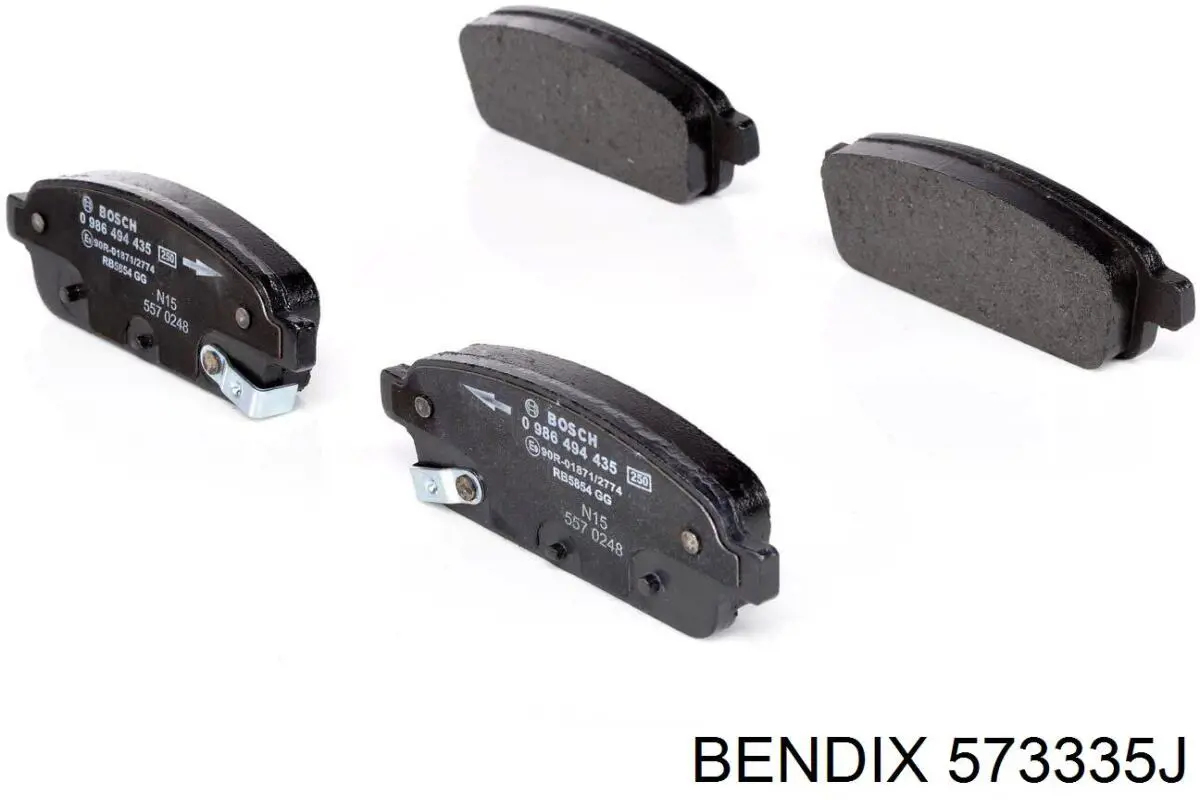 Задні гальмівні колодки 573335J Jurid/Bendix