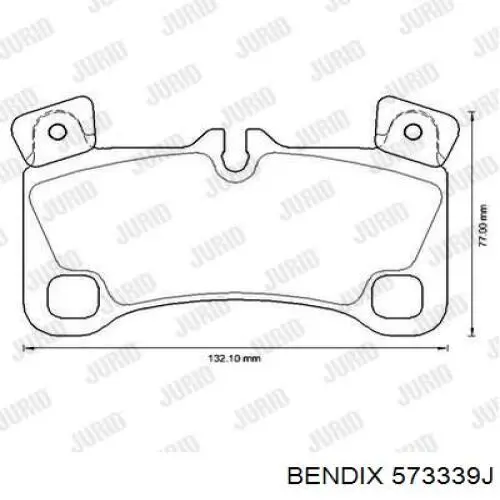 Купити 573339J Jurid/Bendix Задні колодки