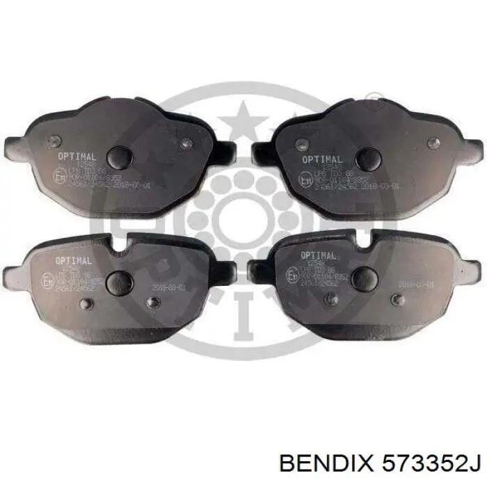 Задні гальмівні колодки 573352J Jurid/Bendix