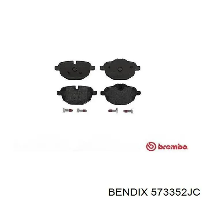 Задні гальмівні колодки 573352JC Jurid/Bendix