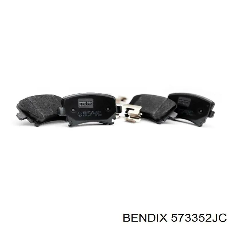 Задні дискові колодки Jurid/Bendix 573352JC