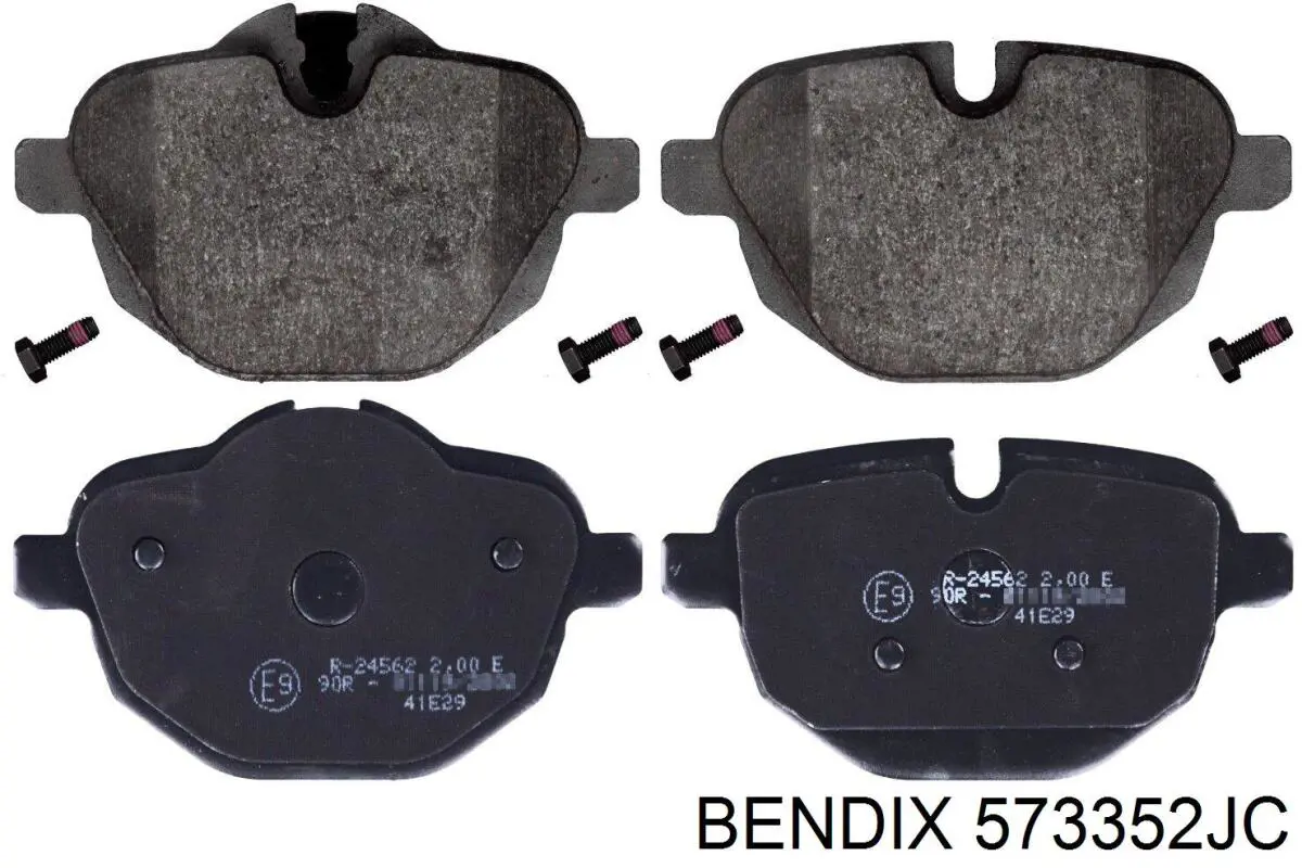 Задні гальмівні колодки Jurid/Bendix 573352JC ціна, від 51.30 USD