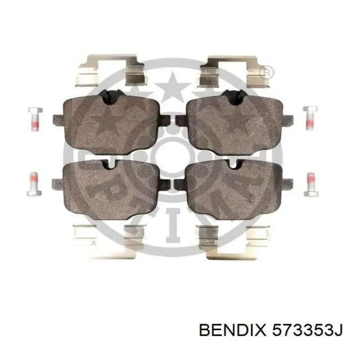 Задні гальмівні колодки Jurid/Bendix 573353J ціна, від 42.06 USD