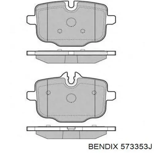 Купити 573353J Jurid/Bendix Задні колодки