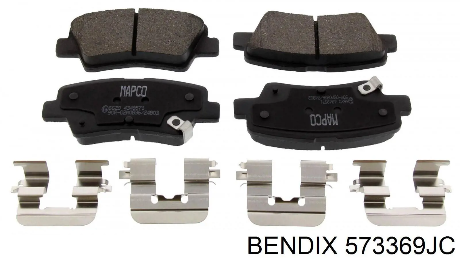 Задні гальмівні колодки 573369JC Jurid/Bendix