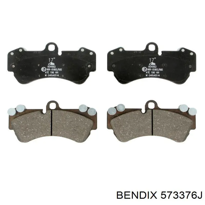 573376J Jurid/Bendix Передні гальмівні колодки