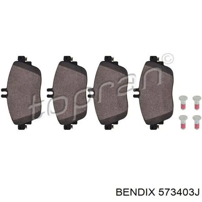573403J Jurid/Bendix Передні гальмівні колодки