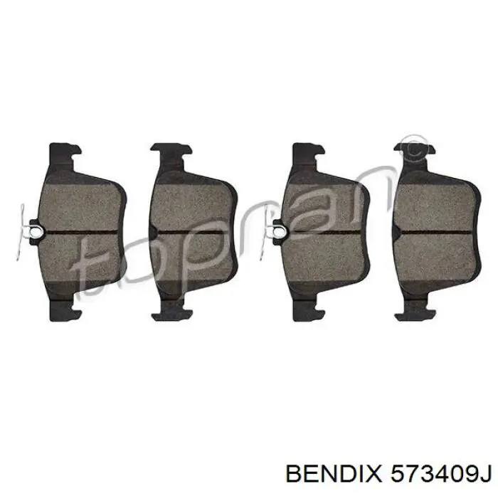 Купити 573409J Jurid/Bendix Задні колодки