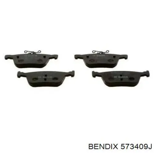 Задні гальмівні колодки 573409J Jurid/Bendix