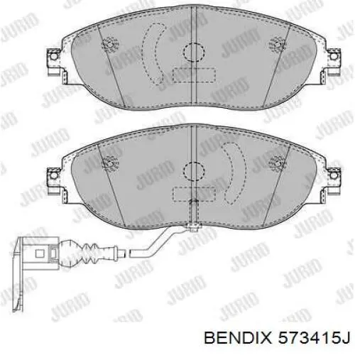 573415J Jurid/Bendix колодки гальмові задні, дискові