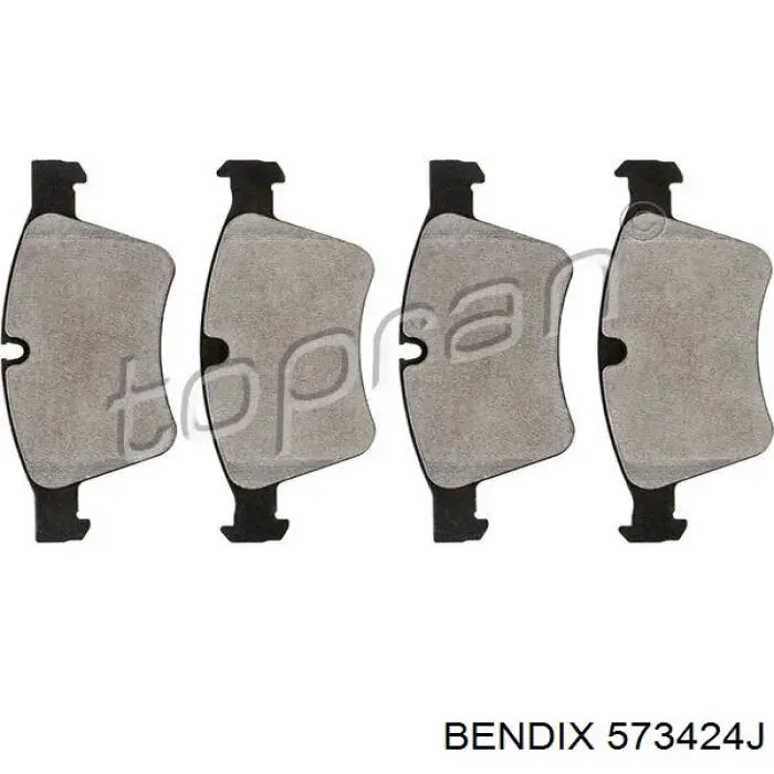 Гальмівні колодки Jurid/Bendix 573424J ціна, від 56.28 USD