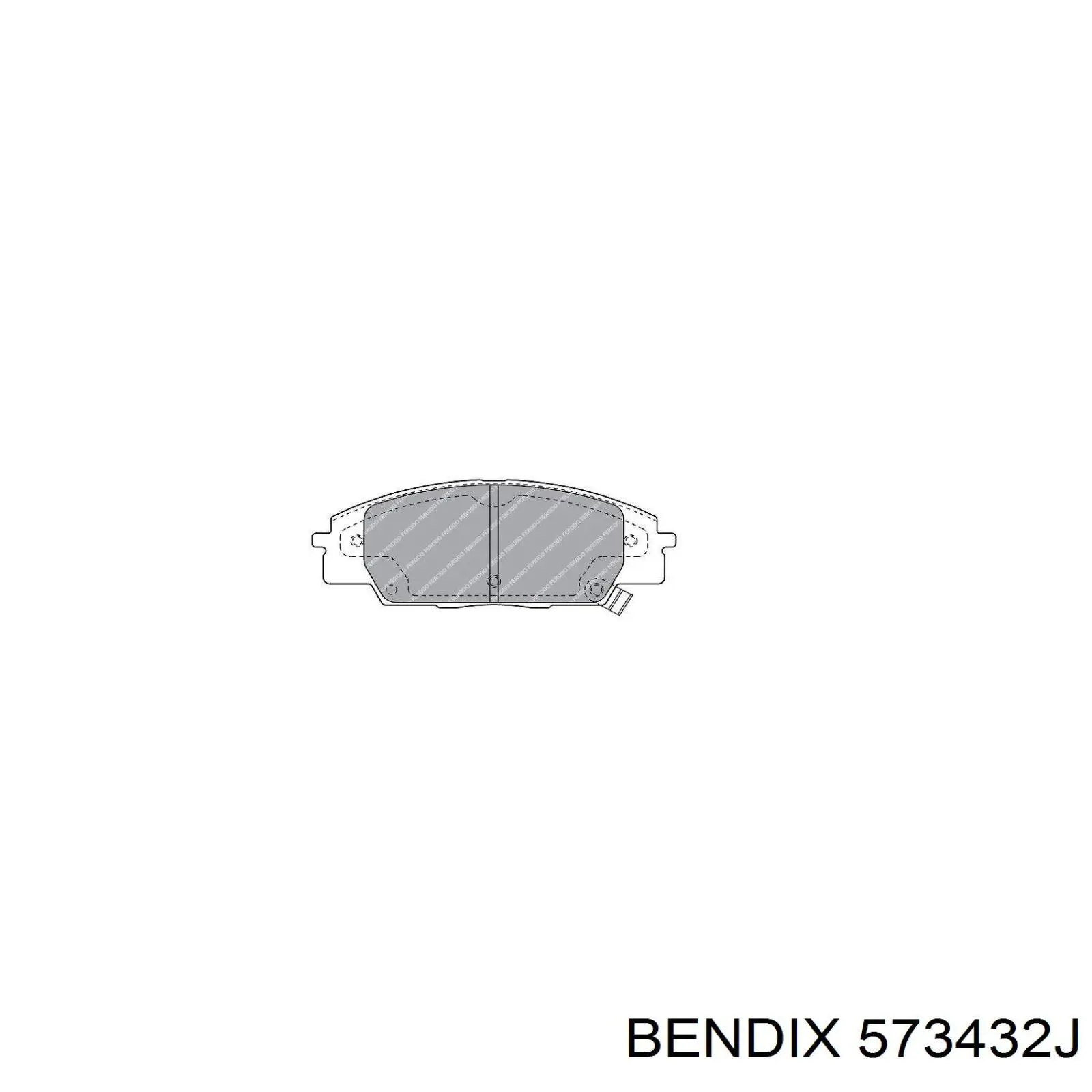 Гальмівні колодки Jurid/Bendix 573432J ціна, від 45.24 USD