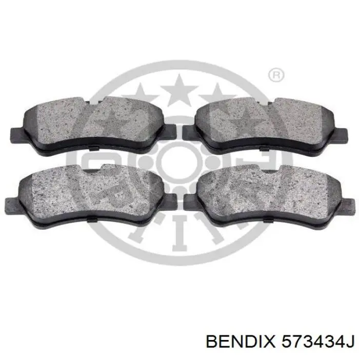 Задні дискові колодки Jurid/Bendix 573434J