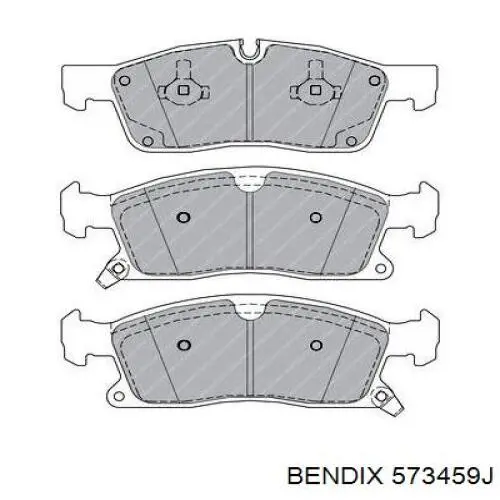 573459J Jurid/Bendix Передні гальмівні колодки