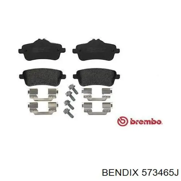 Задні гальмівні колодки 573465J Jurid/Bendix