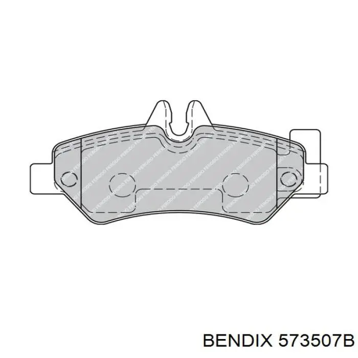 Задні гальмівні колодки Jurid/Bendix 573507B ціна, від 18.14 USD