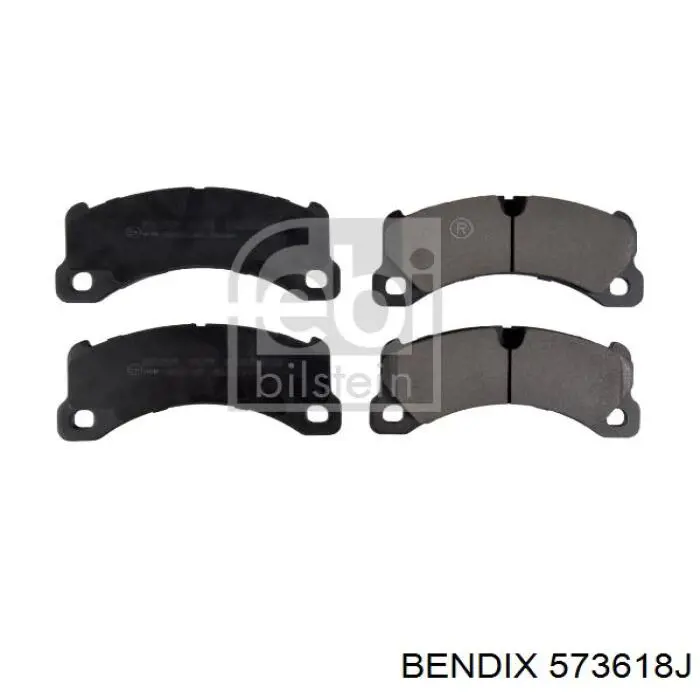 Передні тормозні колодки 573618J Jurid/Bendix