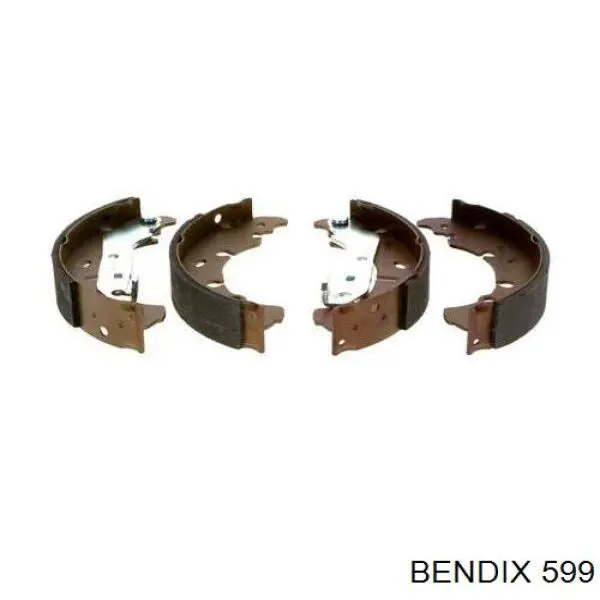 599 Jurid/Bendix колодки гальмові задні, барабанні