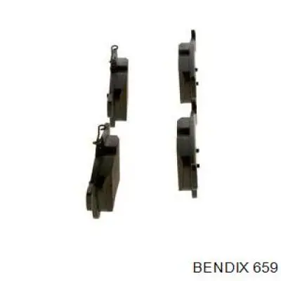 R659 Jurid/Bendix колодки гальмові задні, барабанні
