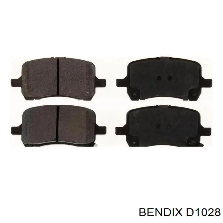 Передні тормозні колодки D1028 Jurid/Bendix