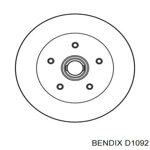D1092 Jurid/Bendix Передні гальмівні колодки