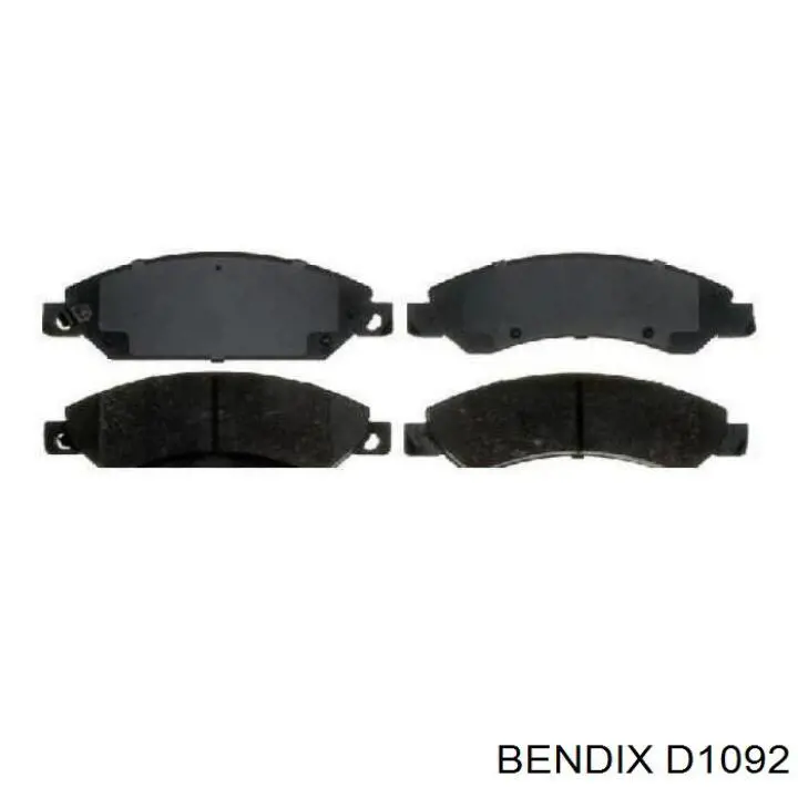 D1092 Jurid/Bendix колодки гальмівні передні, дискові