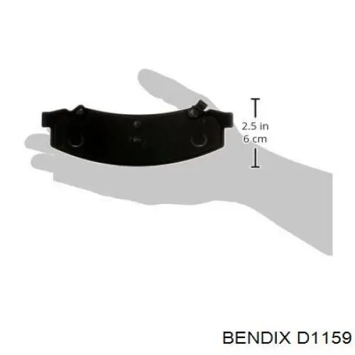 D1159 Jurid/Bendix колодки гальмівні передні, дискові