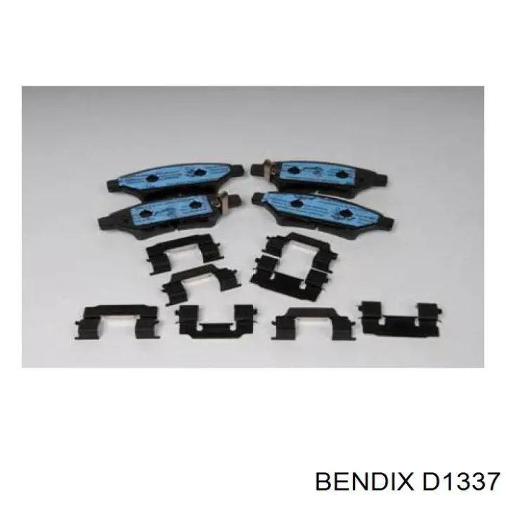 D1337 Jurid/Bendix колодки гальмові задні, дискові