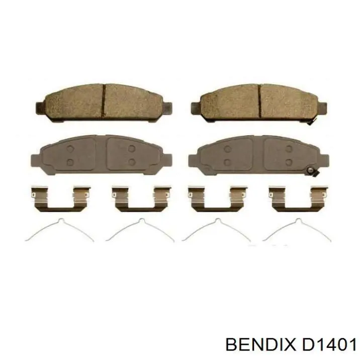 D1401 Jurid/Bendix Передні гальмівні колодки
