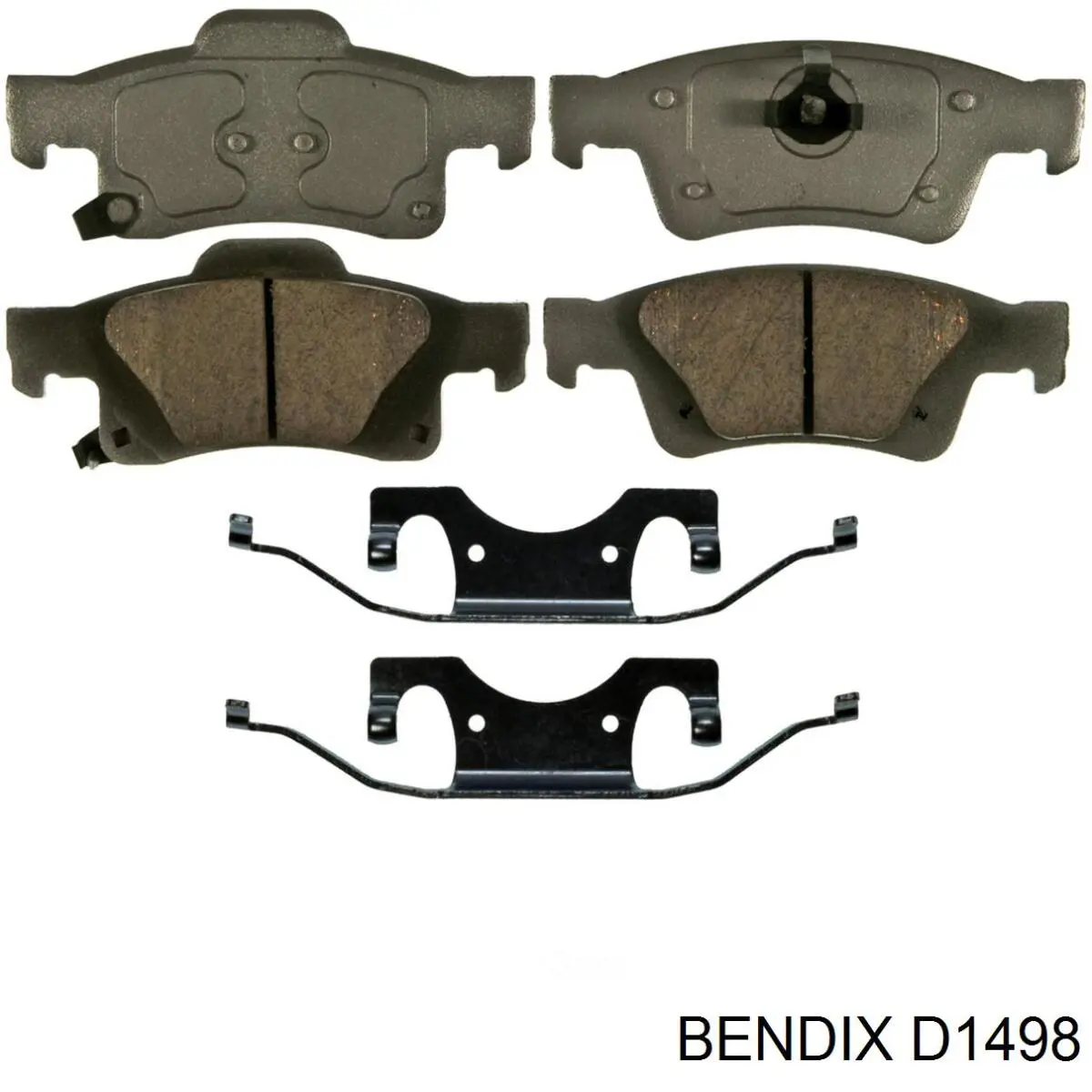 Задні гальмівні колодки D1498 Jurid/Bendix