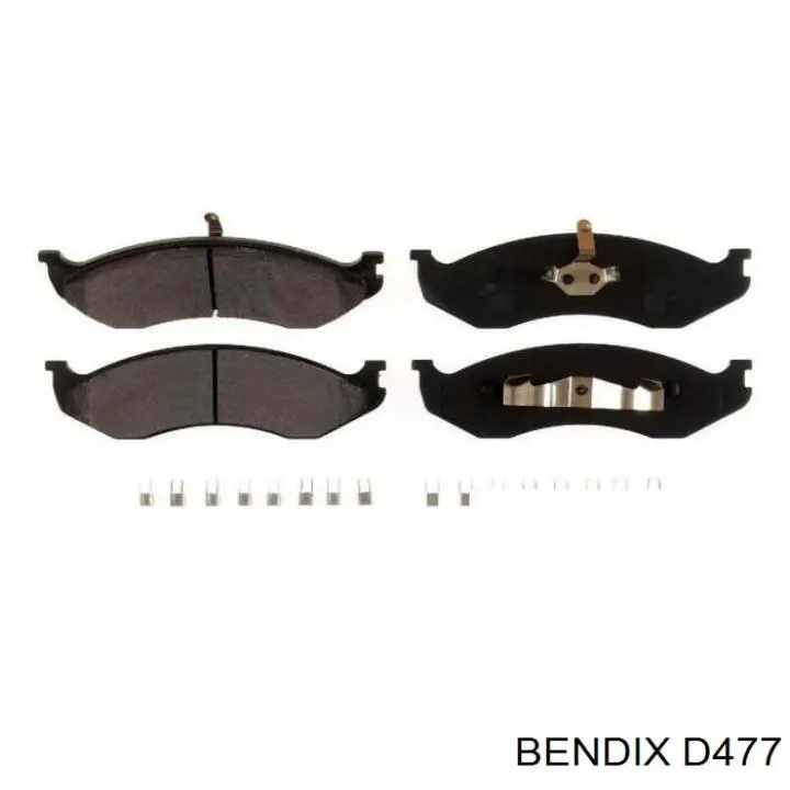 Передні тормозні колодки D477 Jurid/Bendix