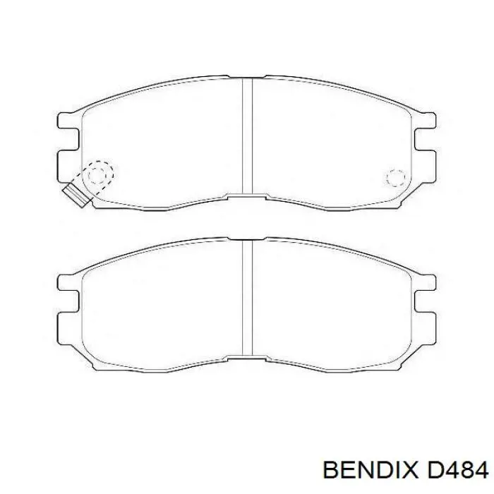 D484 Jurid/Bendix Передні гальмівні колодки