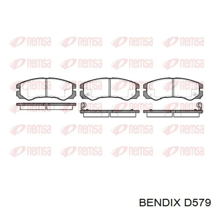 D579 Jurid/Bendix Передні гальмівні колодки