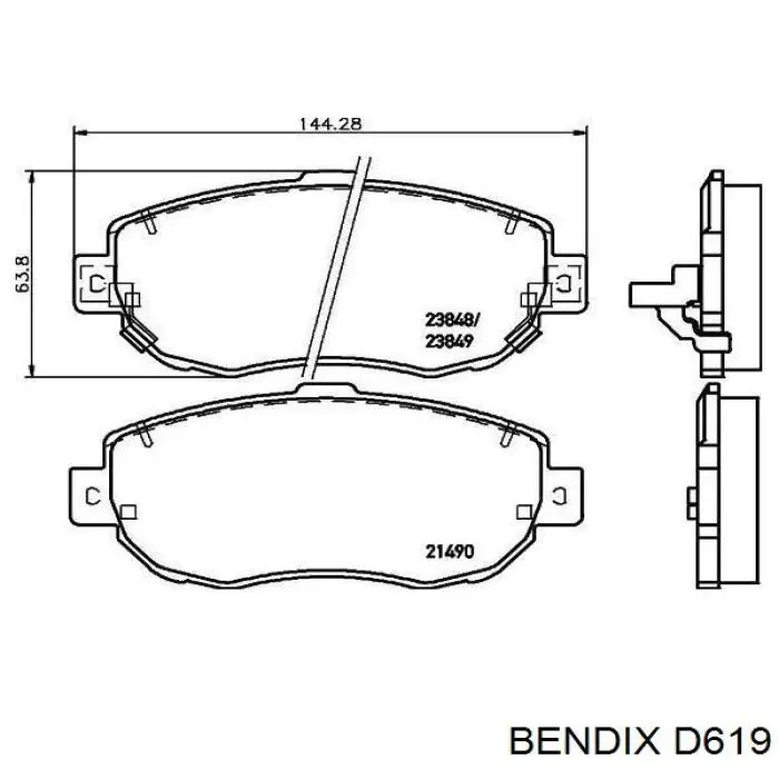 D619 Jurid/Bendix 
