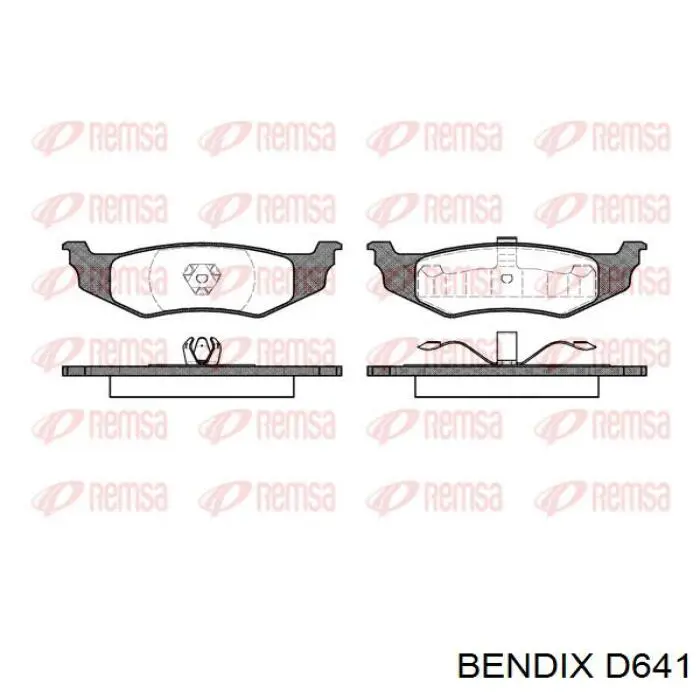 Задні гальмівні колодки Jurid/Bendix D641 ціна, від 20.89 USD