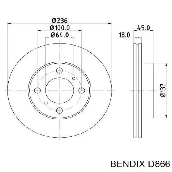 Гальмівні колодки Jurid/Bendix D866 ціна, від 28.07 USD