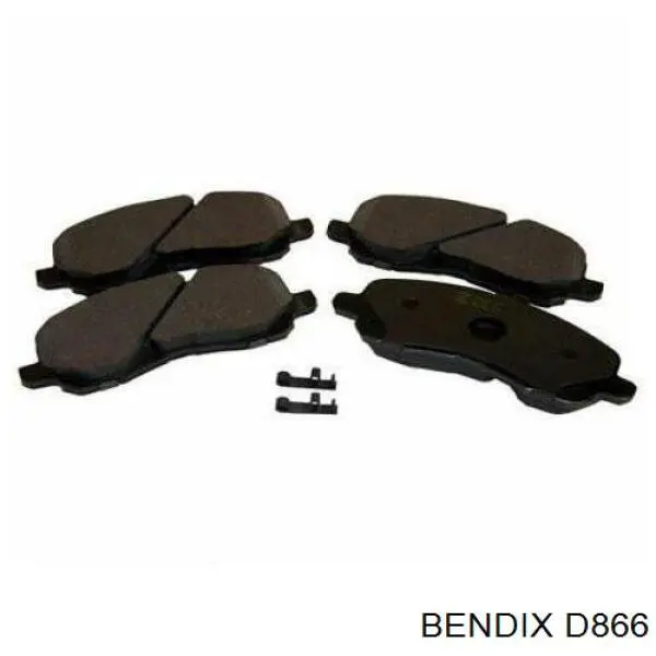 D866 Jurid/Bendix колодки гальмівні передні, дискові