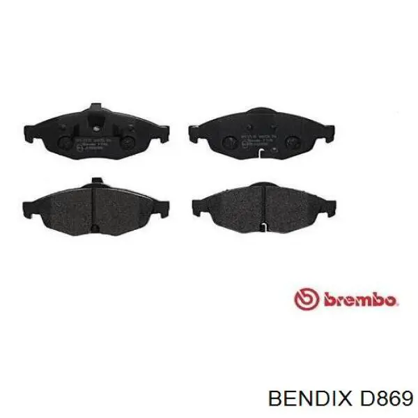 D869 Jurid/Bendix Передні гальмівні колодки