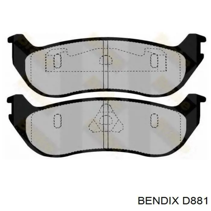 Задні гальмівні колодки Jurid/Bendix D881 ціна, від 27.05 USD