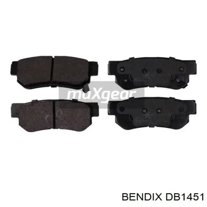 DB1451 Jurid/Bendix колодки гальмові задні, дискові