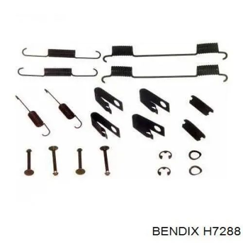 Монтажний комплект задніх барабанних колодок Chrysler 4383543 ціна, від 1.27 USD
