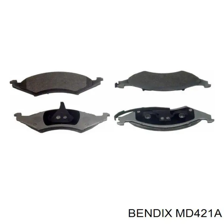 MD421A Jurid/Bendix колодки гальмівні передні, дискові