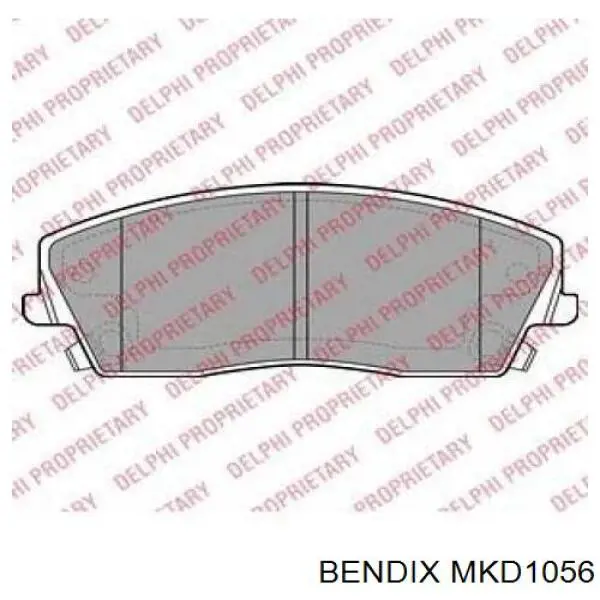 MKD1056 Jurid/Bendix колодки гальмівні передні, дискові